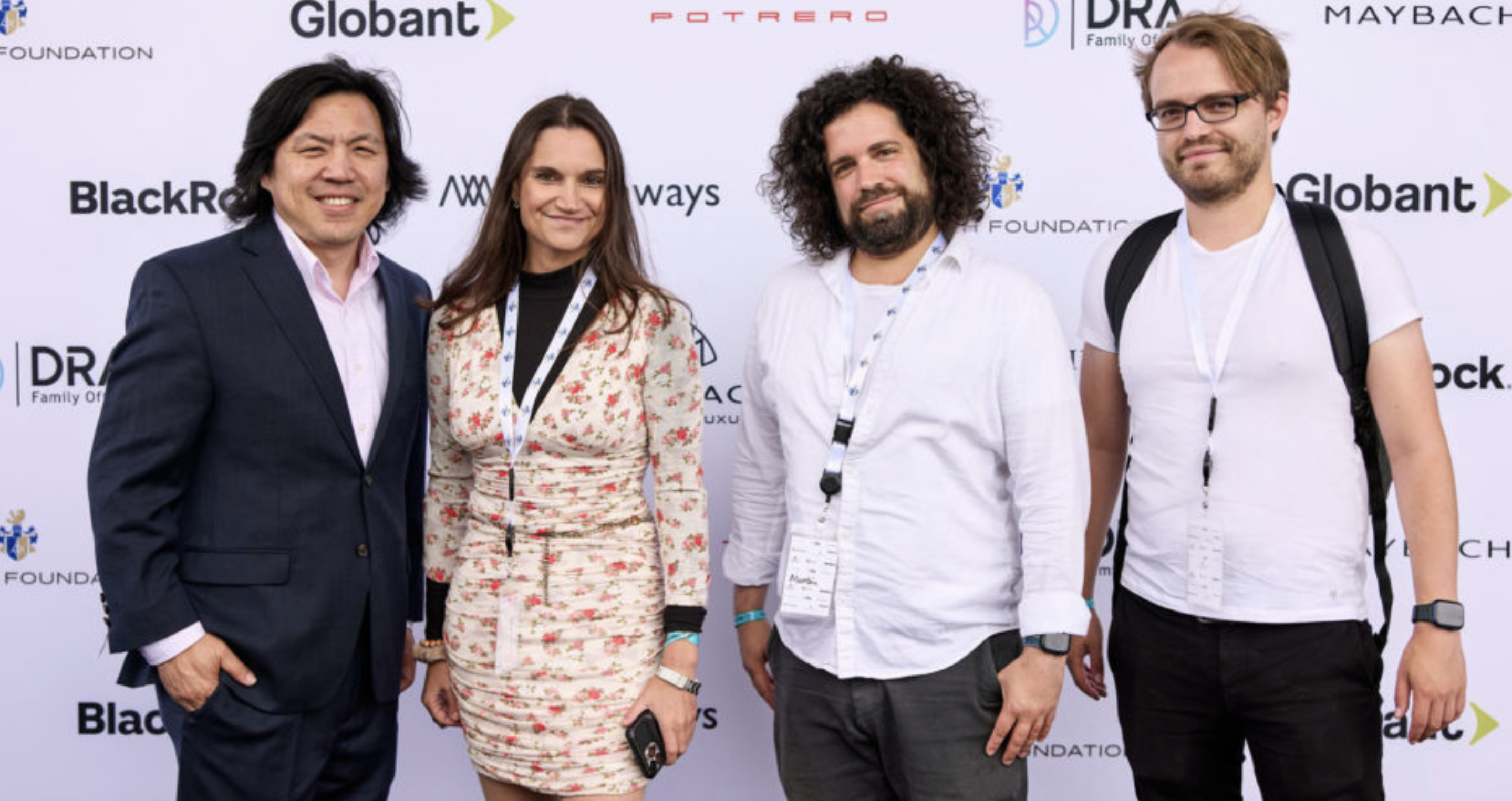 Keith Koo with others at the Maybach Foundation step-and-repeat