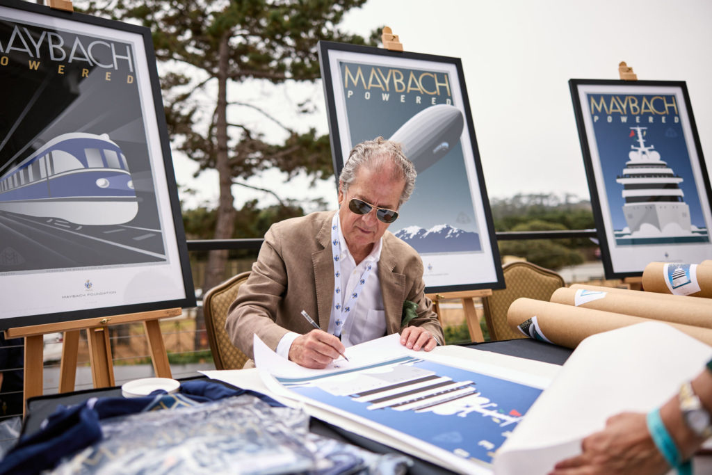 Maybach Foundation artwork at the Pebble Beach luncheon